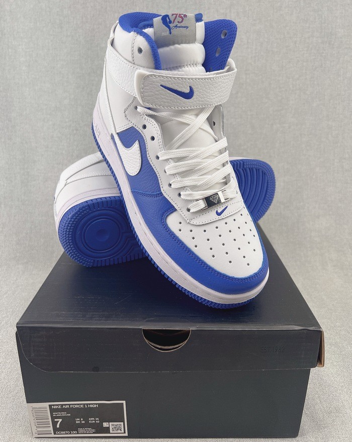 Air Force 1 High Releasing in Royal and White