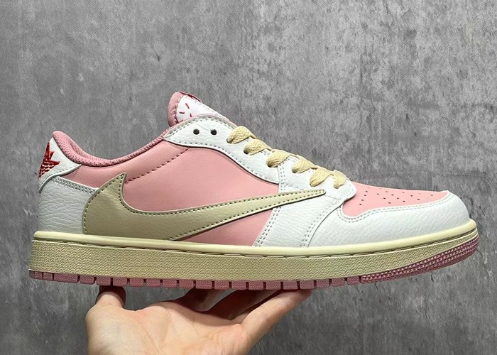 Travis Scott X Jordan 1 Low pink -DM7866-600