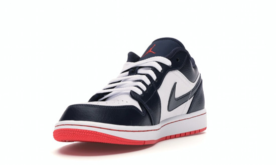 AIR JORDAN 1 LOW OBSIDIAN, EMBER GLOW & WHITE 553558 481